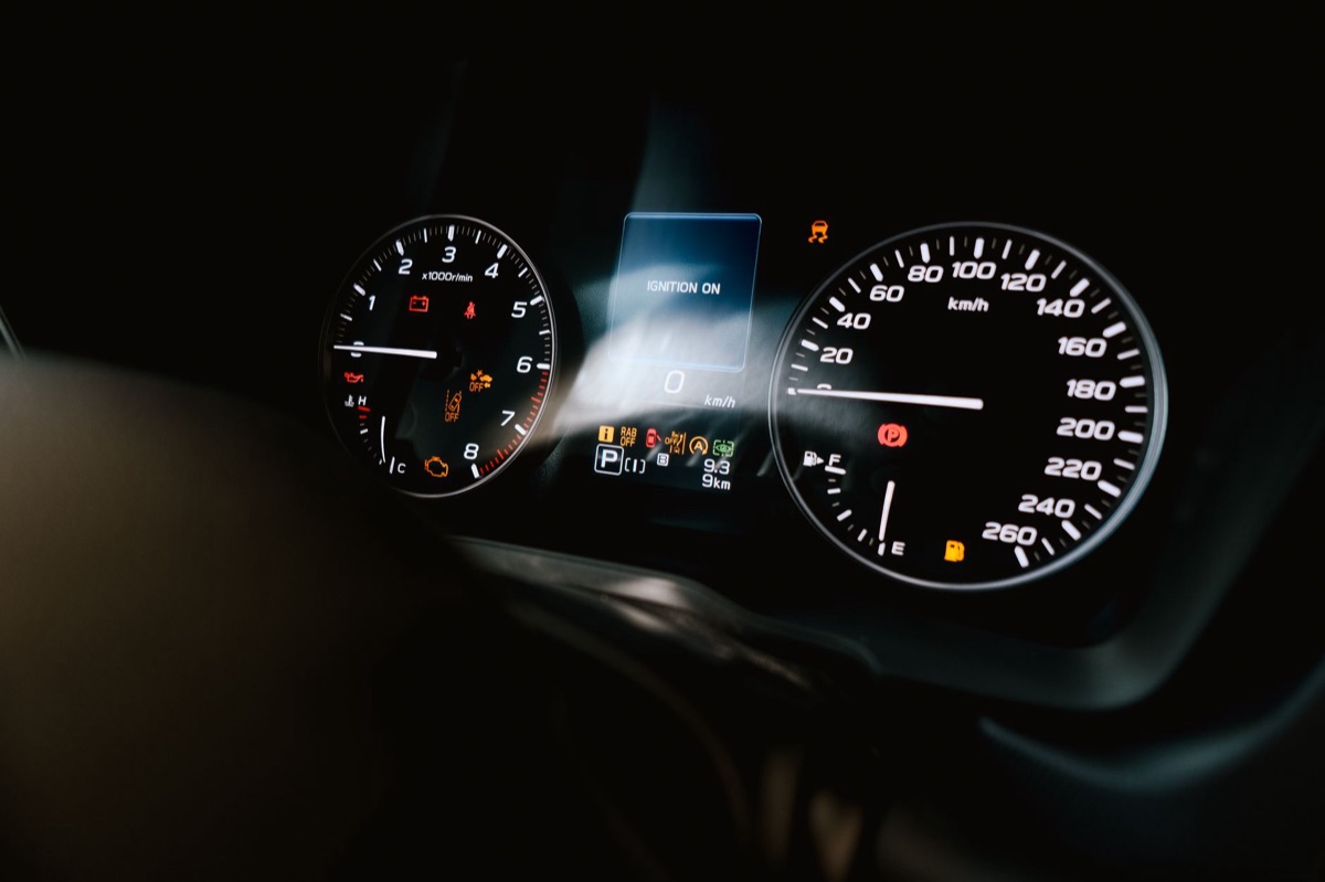 Elektrisches Fahrzeug Reichweitenanzeige