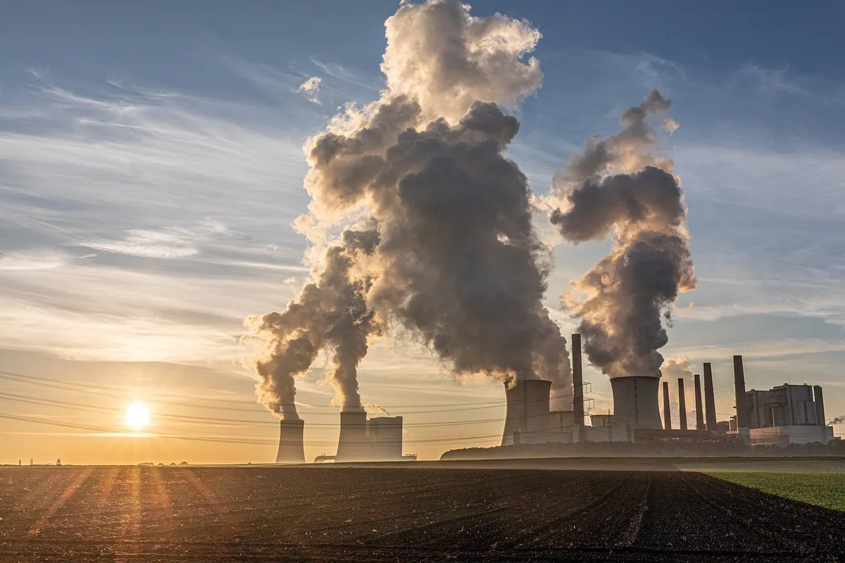 power plant, air pollution, coal-fired power station, co2, carbon dioxide, emissions, greenhouse gases, fine dust, global warming, climate change, cooling tower
